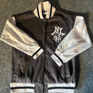 Vintage Refuge Athletics Varsity Jacket Men’s XS Black White NY Champions 1992